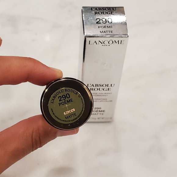 NIB LANCOME L'ABSOLU ROUGE LIPSTICK POEME MATTE - Picture 4 of 7